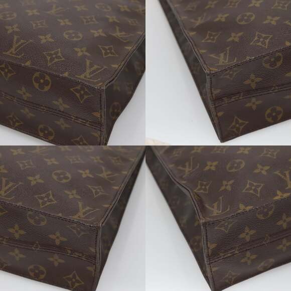 LOUIS VUITTON Monogram Sac Plat Hand Bag M51140 - Picture 10 of 12